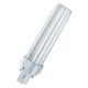 OSRAM DULUX® D / Lampada fluorescente compatta, senza alimentatore integrato: G24d-1, 10 W, LUMILUX Cool White, 4000 K product photo Photo 01 2XS