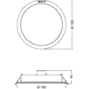 DOWNLIGHT IP44 DN 165 13W 840 WT product photo Photo 02 3XL
