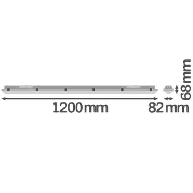 DAMP PROOF 1200 18W 865 IP65 GY        product photo Photo 03 3XL
