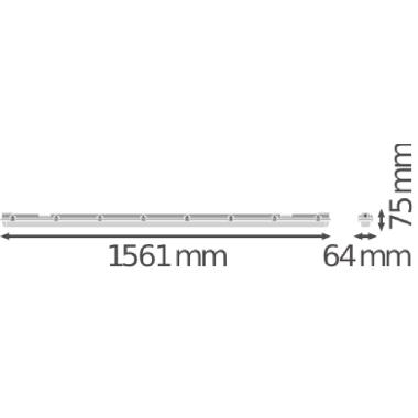 DAMP PROOF HOUSING GEN 2 1500 1x Lamp IP65 product photo Photo 03 3XL