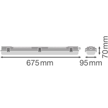 DAMP PROOF HOUSING GEN 3 600 P 2XLAMP IP65 product photo Photo 03 3XL