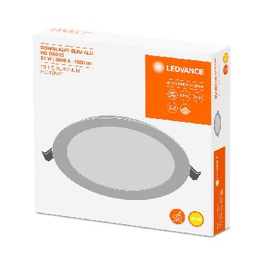 DOWNLIGHT SLIM ALU 205 22 W 3000 K WT product photo Photo 02 3XL