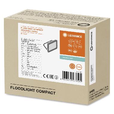 FLOODLIGHT COMPACT 10W 840 SYM 100 BK product photo Photo 02 3XL