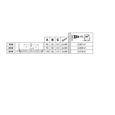 FLOODLIGHT COMPACT SENSOR 50W 830 SYM 100 BK product photo Photo 07 3XL