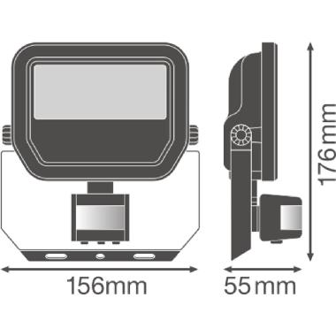 FLOODLIGHT SENSOR 20 W 3000 K SYM 100 S WT product photo Photo 03 3XL