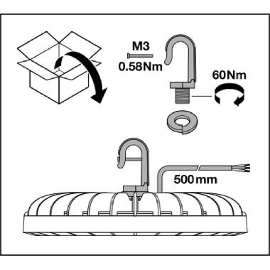 HIGH BAY COMPACT 166W 865 110DEG IP65 product photo Photo 06 3XL