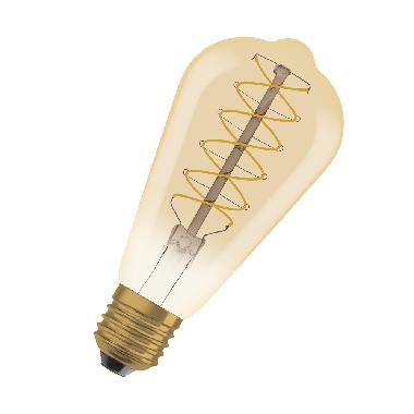 Vintage 1906 LED CLASSIC SLIM FILAMENT EDISON DIMMABLE 4.8W 822 Gold E27 product photo Photo 01 3XL
