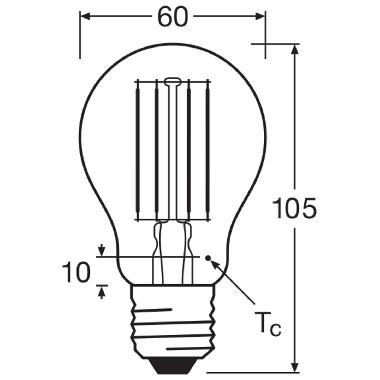 LED CLASSIC A DIM P 7.5W 827 Clear E27 product photo Photo 03 3XL