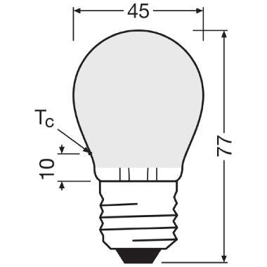 LED CLASSIC P P 4W 827 Frosted E27 product photo Photo 03 3XL