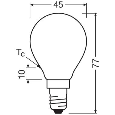 LED CLASSIC P P 5.5W 827 Frosted E14 product photo Photo 03 3XL