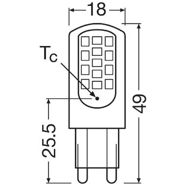 LED PIN G9 P 4.2W 827 Clear G9 product photo Photo 04 3XL
