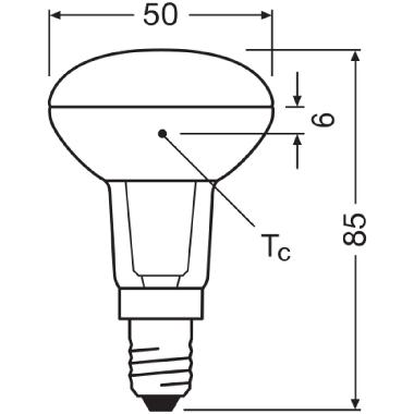 LED R50 P 2.6W 827 E14 product photo Photo 05 3XL