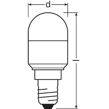 LED SPECIAL T26 P 2.3W 827 Frosted E14 product photo Photo 04 3XL