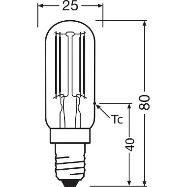 LED SPECIAL T26 P 4.2W 827 Clear E14 product photo Photo 04 3XL