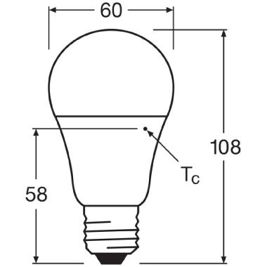 LED CLASSIC A DAYLIGHT SENSOR S 8.8W 827 Frosted E27 product photo Photo 03 3XL