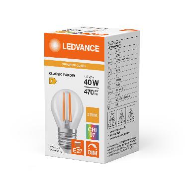 LED CLASSIC P DIM CRI97 S 4.2W 927 Clear E27 product photo Photo 02 3XL