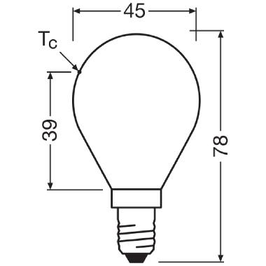 LED CLASSIC P DIM CRI97 S 4.2W 927 Frosted E14 product photo Photo 05 3XL