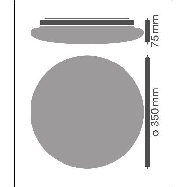 SURFACE CIRCULAR 350 3CCT SENSOR 18W 3CCT IP44 product photo Photo 10 3XL