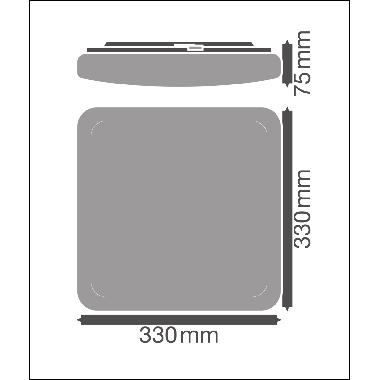 SURFACE SQUARE 330 24W 840 IP44 product photo Photo 06 3XL