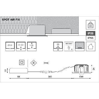 SPOT AIR FIX 6W 930 PS DIM IP65 WT product photo Photo 06 3XL