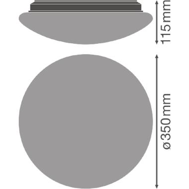 SURFACE CIRCULAR 350 SENSOR 18W 840 IP44 product photo Photo 03 3XL