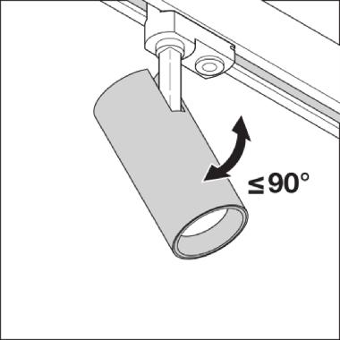 TRACKLIGHT SPOT D85 35W 35 W 3000 K 90RA NFL WT product photo Photo 10 3XL