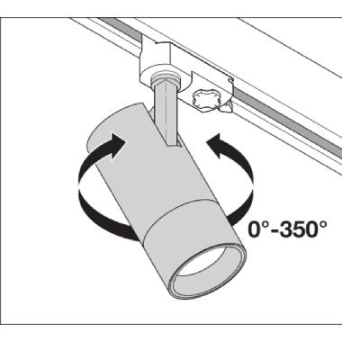 TRACKLIGHT SPOT ZOOM DIM D85 25 W 3000 K 97R BK product photo Photo 10 3XL