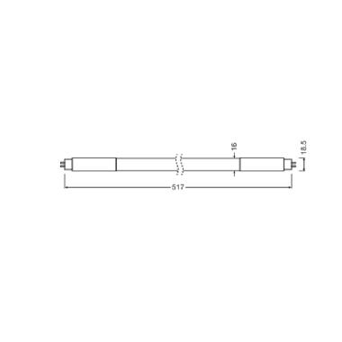 LED TUBE T5 HF SHORT V 517 mm 7W 840 product photo Photo 04 3XL