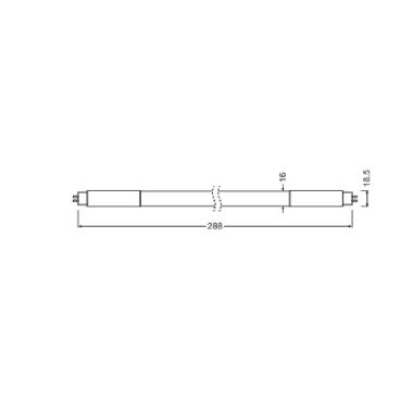 LED TUBE T5 HF SHORT V 288 mm 4W 840 product photo Photo 04 3XL