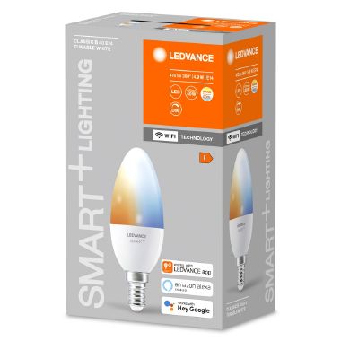 Smart+ Wifi Candle Tunable White 40 4.9 W/2700…6500 K E14 product photo Photo 02 3XL
