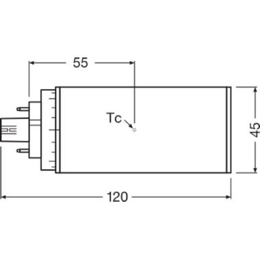 Osram Dulux T/E Led Hf &Amp; Ac Mains 7 W/3000 K product photo Photo 03 3XL