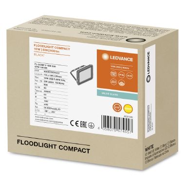 Floodlight Compact 10W 830 Sym 100 Bk product photo Photo 02 3XL