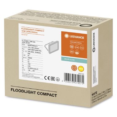 Floodlight Compact 10W 830 Sym 100 Wt product photo Photo 02 3XL