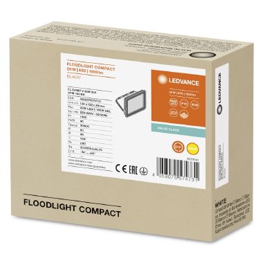 Floodlight Compact 20W 830 Sym 100 Bk product photo Photo 02 3XL