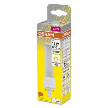 Osram Dulux Led D Em &Amp; Ac Mains 6W 830 G24D-1 product photo Photo 02 3XL
