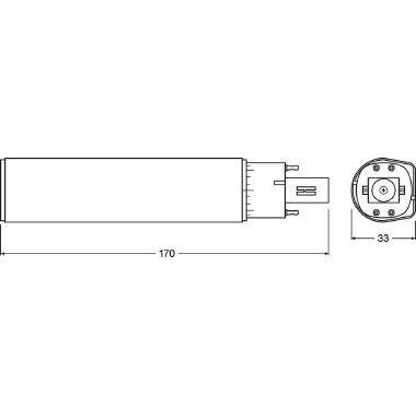 Osram Dulux Led D/E Hf &Amp; Ac Mains 10W 840 G24Q-3 product photo Photo 05 3XL