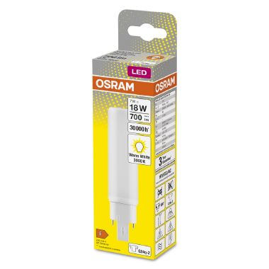 Osram Dulux Led D/E Hf &Amp; Ac Mains 7W 830 G24Q-2 product photo Photo 02 3XL