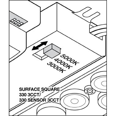 Surface Square 330 Sensor 24W 830 Ip44 product photo Photo 08 3XL