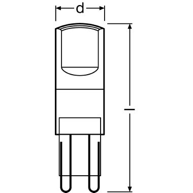 OSRAM PARATHOM® LED PIN G9 / Lampada LED: G9, 2,60 W, chiaro, Warm White, 2700 K product photo Photo 02 3XL