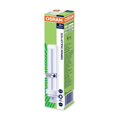 OSRAM DULUX® D/E / Lampada fluorescente compatta, senza alimentatore integrato: G24q-3, 26 W, LUMILUX Cool White, 4000 K product photo Photo 02 3XL