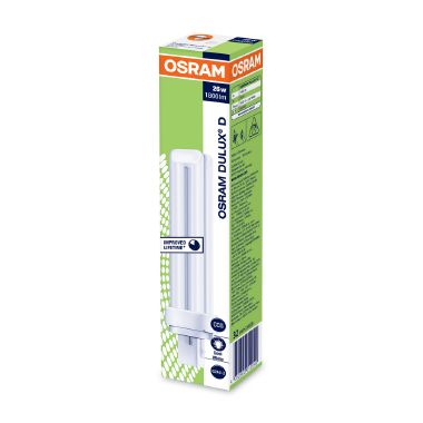 OSRAM DULUX® D / Lampada fluorescente compatta, senza alimentatore integrato: G24d-3, 26 W, LUMILUX Cool White, 4000 K product photo Photo 02 3XL