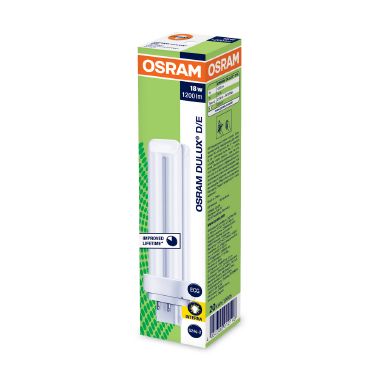 OSRAM DULUX® D/E / Lampada fluorescente compatta, senza alimentatore integrato: G24q-2, 18 W, LUMILUX INTERNA, 2700 K product photo Photo 02 3XL