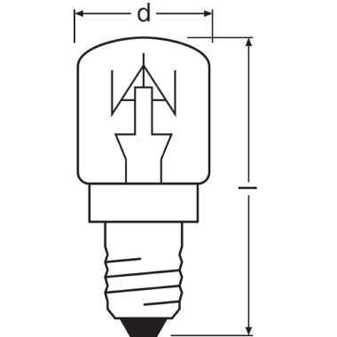 OSRAM SPECIAL OVEN T / Lampada LED: E14, 15 W, chiaro, 2700 K product photo Photo 03 3XL