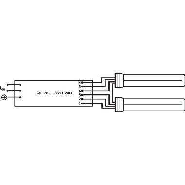 OSRAM DULUX® F / Lampada fluorescente compatta, senza alimentatore integrato: 2G10, 36 W, LUMILUX Cool White, 4000 K product photo Photo 04 3XL