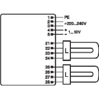 Quicktronic® Intelligent Dim Cfl 2X18…42 Dim product photo Photo 04 3XL