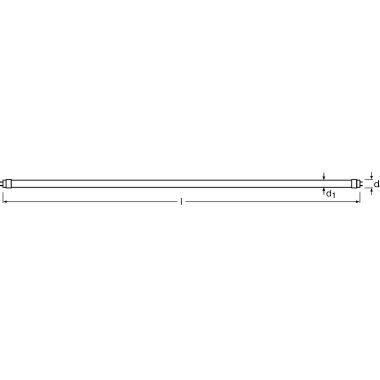 OSRAM SubstiTUBE® Value / Tubo LED: G13, Lunghezza: 603 mm, 7,30 W, opaco, Warm White, 3000 K product photo Photo 02 3XL