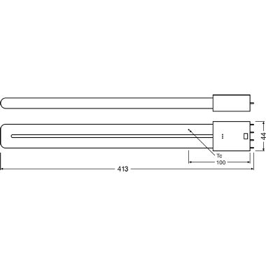 OSRAM DULUX® L LED HF & AC MAINS / Tubo LED: 2G11, Lunghezza: 413 mm, 18 W, opaco, Warm White, 3000 K product photo Photo 03 3XL