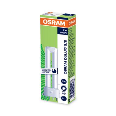 OSRAM DULUX® S/E / Lampada fluorescente compatta, senza alimentatore integrato: 2G7, 7 W, LUMILUX Cool White, 4000 K product photo Photo 02 3XL
