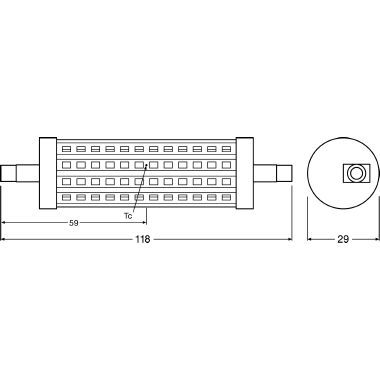 OSRAM PARATHOM® LINE R7s / Tubo LED: R7s, 15 W,  chiaro, Warm White, 2700 K product photo Photo 02 3XL