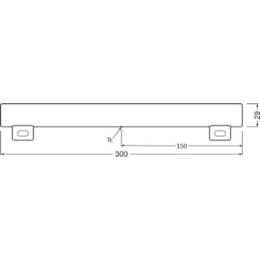 OSRAM LEDinestra® / Tubo LED: S14s, Lunghezza: 300 mm, 3,50 W, opaco, Warm White, 2700 K product photo Photo 03 3XL